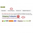 estimate shipping cost link tab